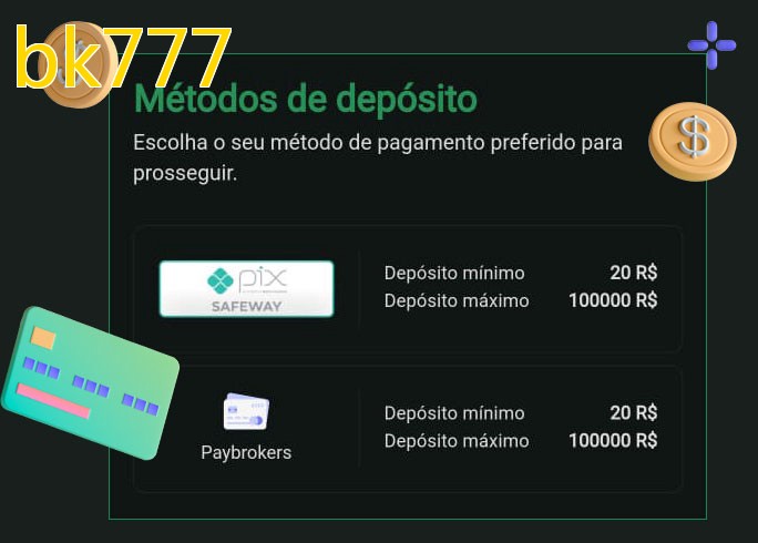 O cassino bk777bet oferece uma grande variedade de métodos de pagamento