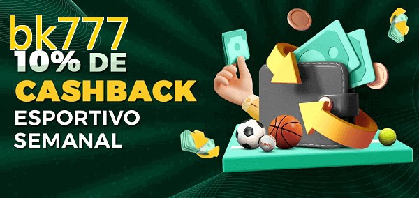 10% de bônus de cashback na bk777